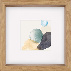 Walther shape - 3d fsc houten lijst - fotoformaat 25x25 cm - kunstglas - eiken