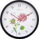 Nextime knautia – buitenklok – 30.5 cm – metaal – wit – weerbestendig