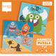 Scratch magnetisch puzzelboek to go - monster - 2 magnetische puzzels van 20 stuks - 3+