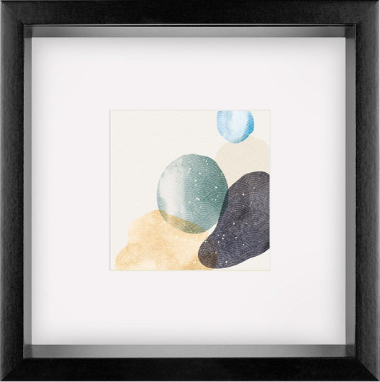 Walther shape - 3d fsc houten lijst - fotoformaat 25x25 cm - kunstglas - zwart