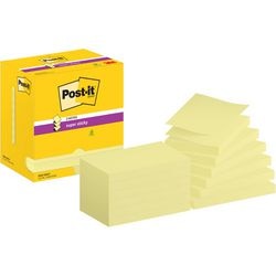 Post-it super sticky super sticky z-notes post_it r350-12sscy 76x127mm geel