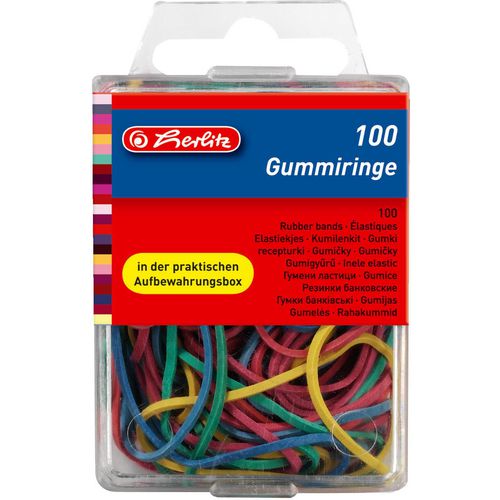 Herlitz elastieken 8770000 rubber kleurenassortiment