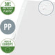Leitz premium showtas a3 liggend - 30% gerecycled plastic - 0,13 mm - 4-gaats - 50 stuks - transparant