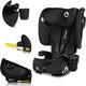 Lionelo nelly i-size autostoel met isofix - 1.5 tot 12 jaar (76-150 cm 9 - 36 kg groep 1 2 3) opvouwbare autostoeltje - extra brede zijbescherming - 5 punts gordel - lichtgewicht - top tether alarm - beensteun - bekerhouder - voor kind peuter