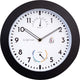 Nextime daisy – weerstation wandklok – 25.5 cm – metaal – zwart wit – weerbestendig