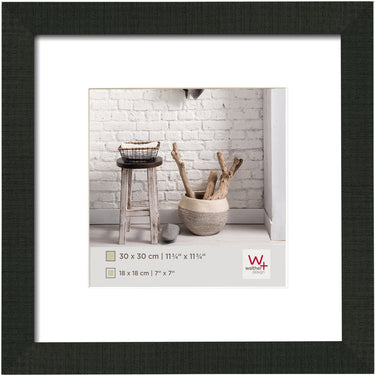 Walther home - houten lijst - fotoformaat 30x30 cm - zwart