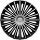 Carpoint wieldoppenset dakota 14 inch zilver zwart 4 stuks