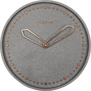Nextime cross – wandklok – 35 cm – polyresin – grijs