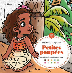 Hachette heroes les grands carrés coloriages mysteres - disney petites poupées - kleuren op nummer