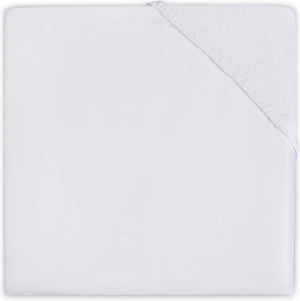 Jollein baby hoeslaken ledikant katoen 60x120cm - wit