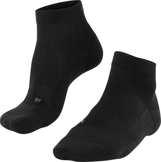 Falke go2 short anti-blaar katoen functioneel materiaal golfsokken heren zwart - maat 44-45