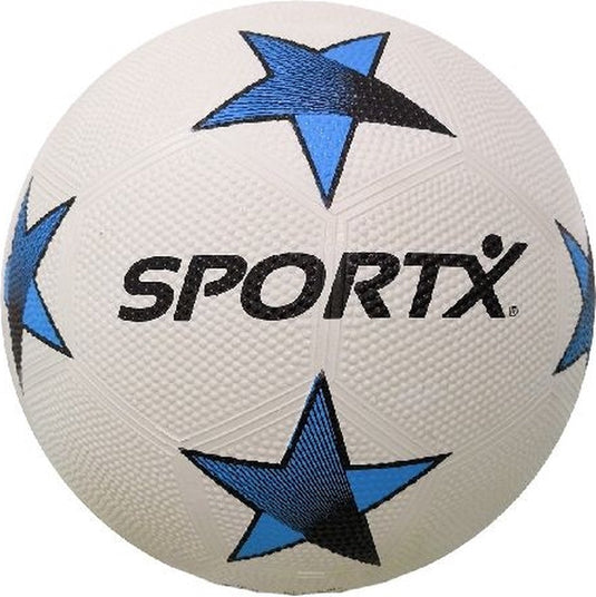 Sportx voetbal rubber blue star 360-380gr