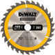Dewalt cirkelzaagblad voor hout | construction | ø 165mm asgat 20mm 30t - dt1935-qz
