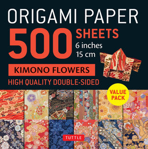 Origami paper 500 sheets kimono flowers 6 (15 cm)