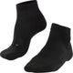 Falke go2 short anti-blaar katoen functioneel materiaal golfsokken heren zwart - maat 44-45