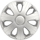Carpoint wieldoppen racing 14 inch abs zilver set van 4