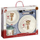 Sophie de giraf maaltijdset - kinder servies - kinderbord - drinkbeker - kom - kinder bestek - vaatwasser bestendig - vanaf 6 maanden - 5-delig - beige rood