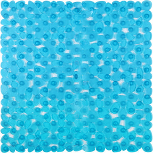 Differnz lapis anti-slip inlegmat douche 54x54cm blauw transparant