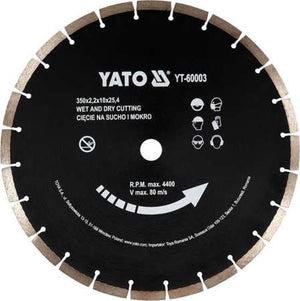 Yato diamantblad - 24t - dia 350mm - voor elk merk betonzaag