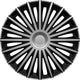 Carpoint wieldoppenset dakota 15 inch zilver zwart 4 stuks