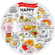Blond amsterdam , happy - bord 22cm