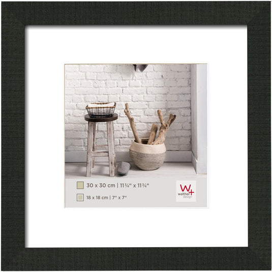 Walther home - houten lijst - fotoformaat 30x30 cm - zwart