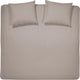 Cinderella weekend dekbedovertrek - 2 persoons - katoen - 200 x 200 220 cm - taupe + 2 kussenslopen 60x70