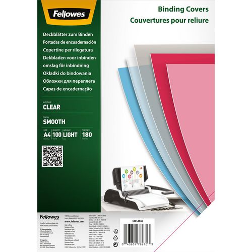 Inbindkaft fellowes 5384601 pet transparant