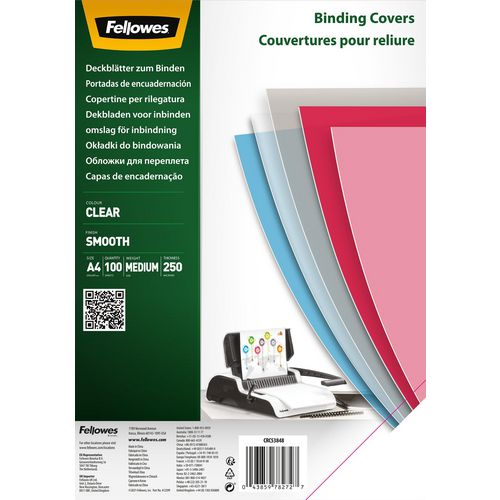 Inbindkaft fellowes 5384801 pet transparant