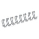Fellowes bindruggen metaal 12 mm zilver, 100 stuks