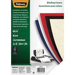 Inbindkaft fellowes 5373802 papier zwart