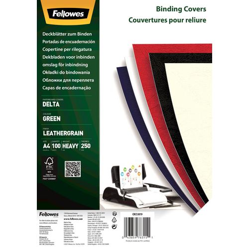 Inbindkaft fellowes 5381901 pulp groen