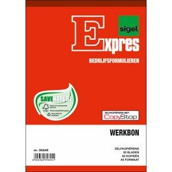 Orderboek sigel wit a5 148 mm x 190 mm x 8 mm