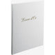 Gastenboek exacompta 4982e wit karton, pu, pvc