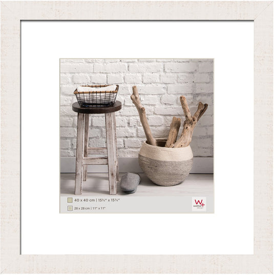 Walther home - houten lijst - fotoformaat 40x40 cm - polair wit