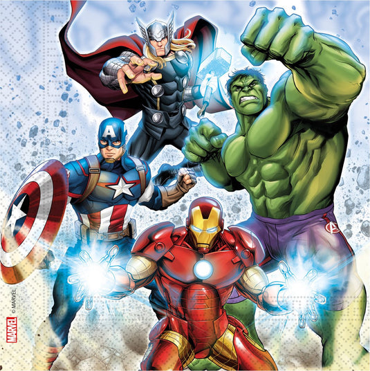 Procos vegaoo - 20 papieren servetten avengers 33 x 33 cm
