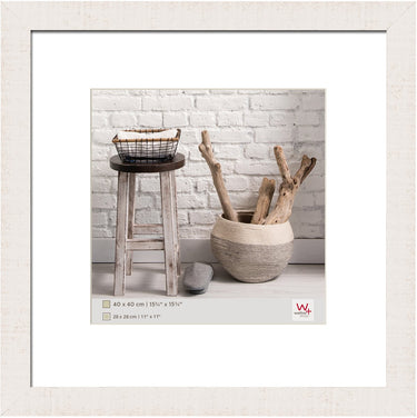Walther home - houten lijst - fotoformaat 40x40 cm - polair wit