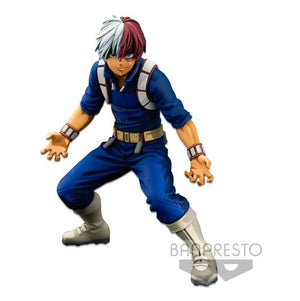 Banpresto co., ltd. my hero academia - banpresto world figuur colosseum modeling academy - super master stars piece - shoto todoroki (two dimensions) figuur 21 cm