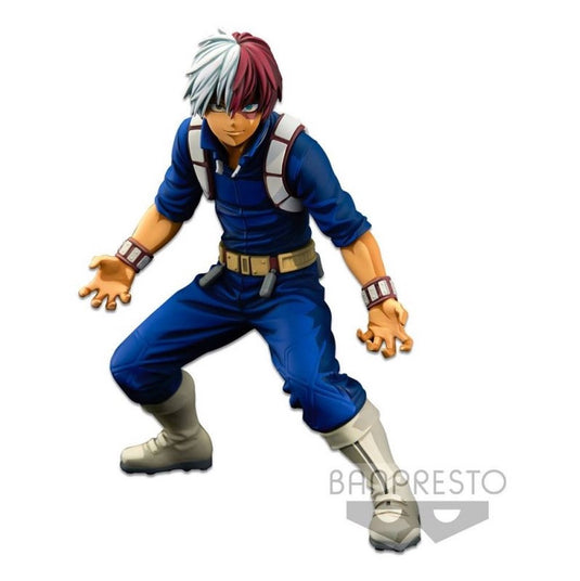Banpresto co., ltd. my hero academia - banpresto world figuur colosseum modeling academy - super master stars piece - shoto todoroki (two dimensions) figuur 21 cm