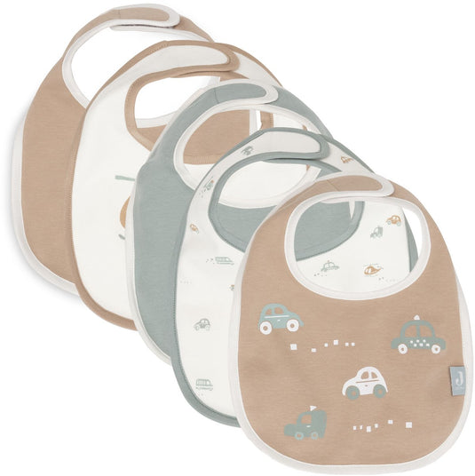 Jollein baby slab jersey waterproof - on the go - 5pack