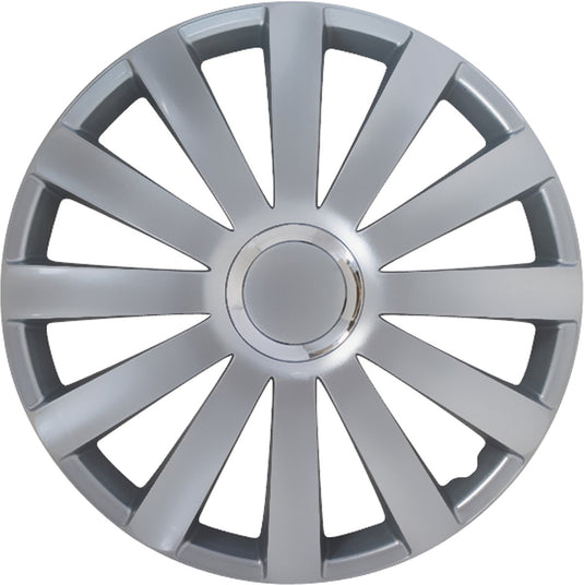 Gorecki carpoint wieldoppen spyder pro 14 inch abs zilver set van 4