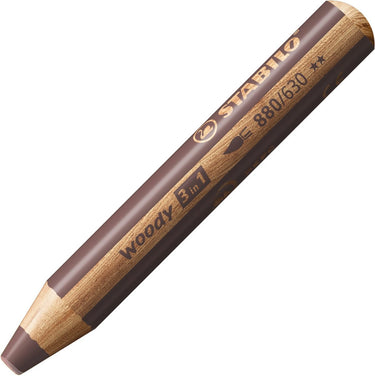 Stabilo woody 3 in 1 - multitalent potlood - bruin - per stuk
