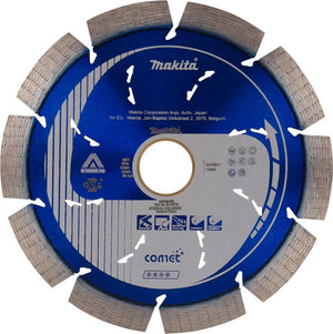 Makita accessoires makita diamantdoorslijpschijf comet 125 x 22.23 x 10 mm - comet
