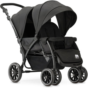 Deryan elena duo buggy - dubbele buggy - compact lichtgewicht - zwart