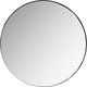 Woood doutzen spiegel - metaal - zwart - 115x115x5