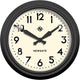 Newgate wandklok the electric zwart 37cm