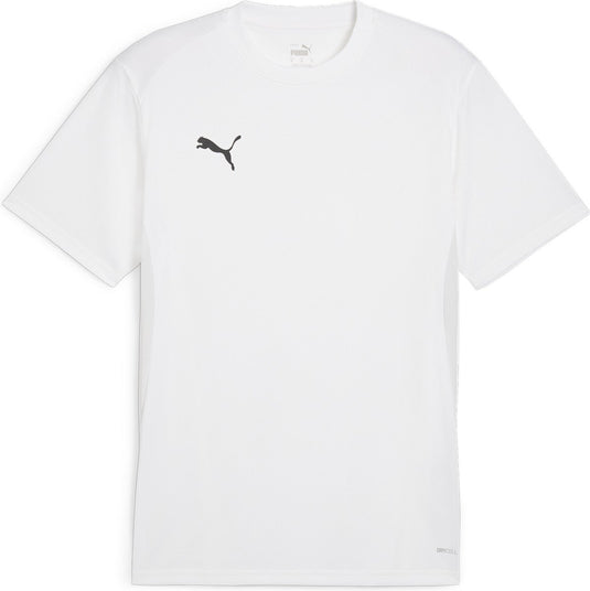 Puma teamgoal jersey heren sportshirt - white- black-feather gray
