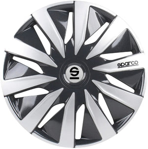 Sparco - wieldoppen - velgen - lazio - 15 inch - grijs zilver