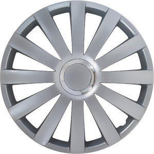 Gorecki carpoint wieldoppen spyder pro 14 inch abs zilver set van 4