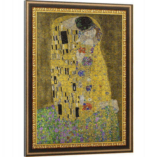 Trefl puzzelrama 500 stukjes: de kus van gustav klimt - ingelijst